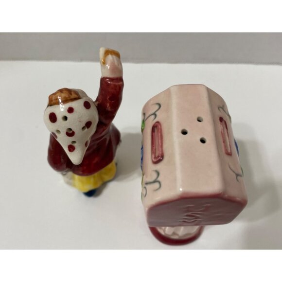 Vtg Girl & Puppy US Mailbox Salt & Pepper Shaker Set Japan - Picture 7 of 8